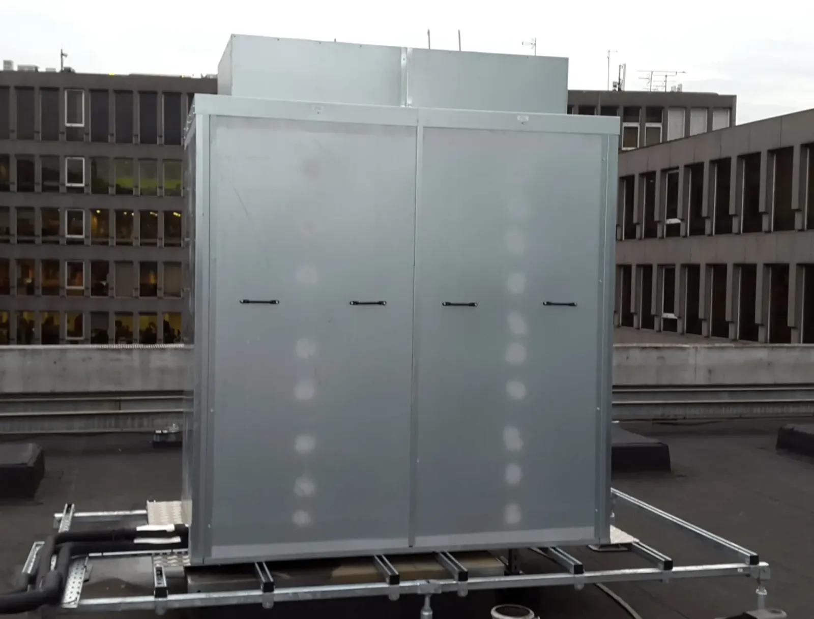Bespoke steel acoustic enclosure manufactured by Ambient Acoustics